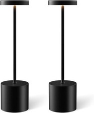Cordless Table Lamp Set of 2, Rechargeable 5000mAh Battery Powered Table Lamps