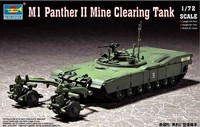 Trumpeter M1 Panther Ii 2 Mine Clearing Tank Panzer 1:72 Bausatz Kit 07280