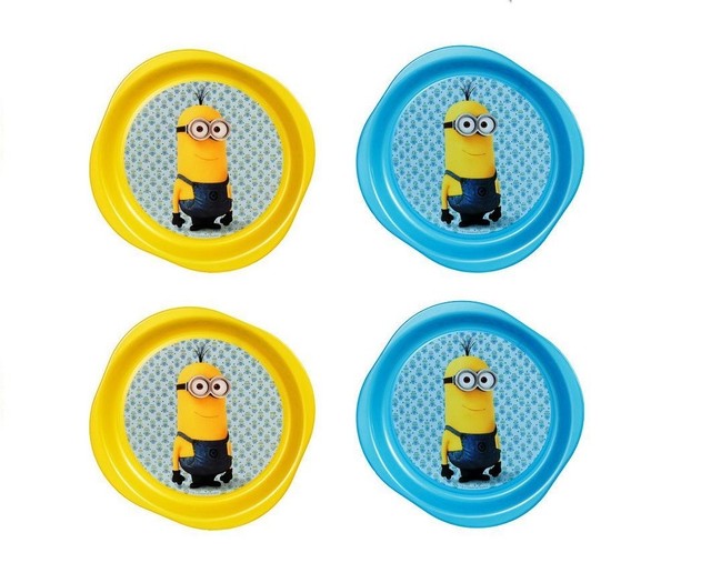 Despicable Me Minions Set of 4 Lunch Plates 8" (20cm) Diameter eBay