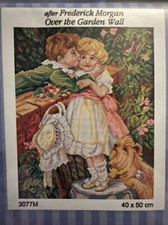 Printed needlepoint tapestry Canvas Only Orchidea 40x50 Cm Over The Garden Wall