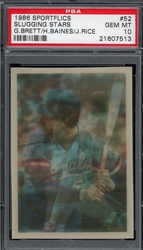 1986 Brett, Baines, Rice #52