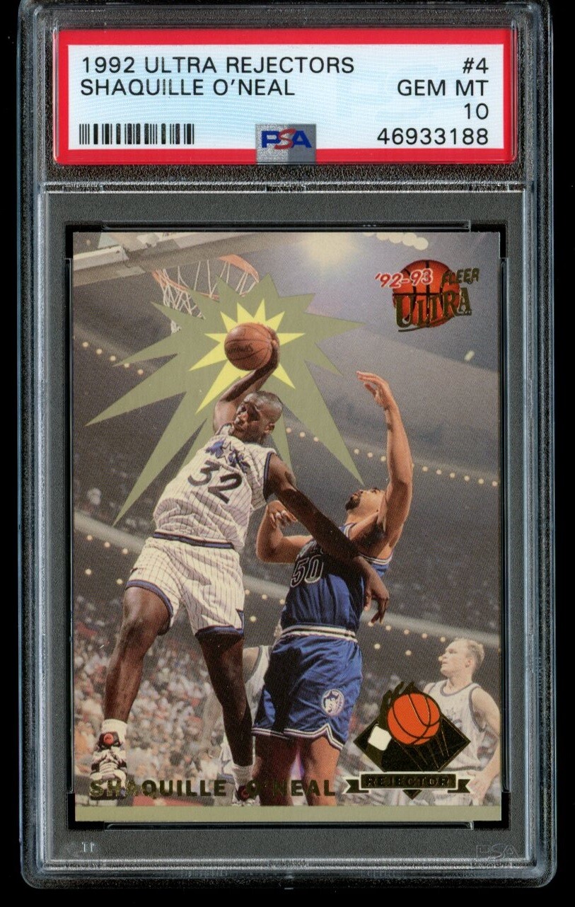 1992-93 Fleer Ultra Shaquille OβNeal Rejectors Rookie #4 Shaq Oneal PSA 10