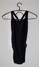 NWT Speedo Womens Solid Black Racerback 1-pc Pro LT Competition Swimsuit sz 8