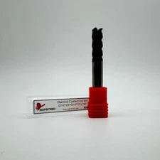 SUPSTEED 4 PCS 10mm Solid Carbide 4 Flutes Diamond Coating End Mills