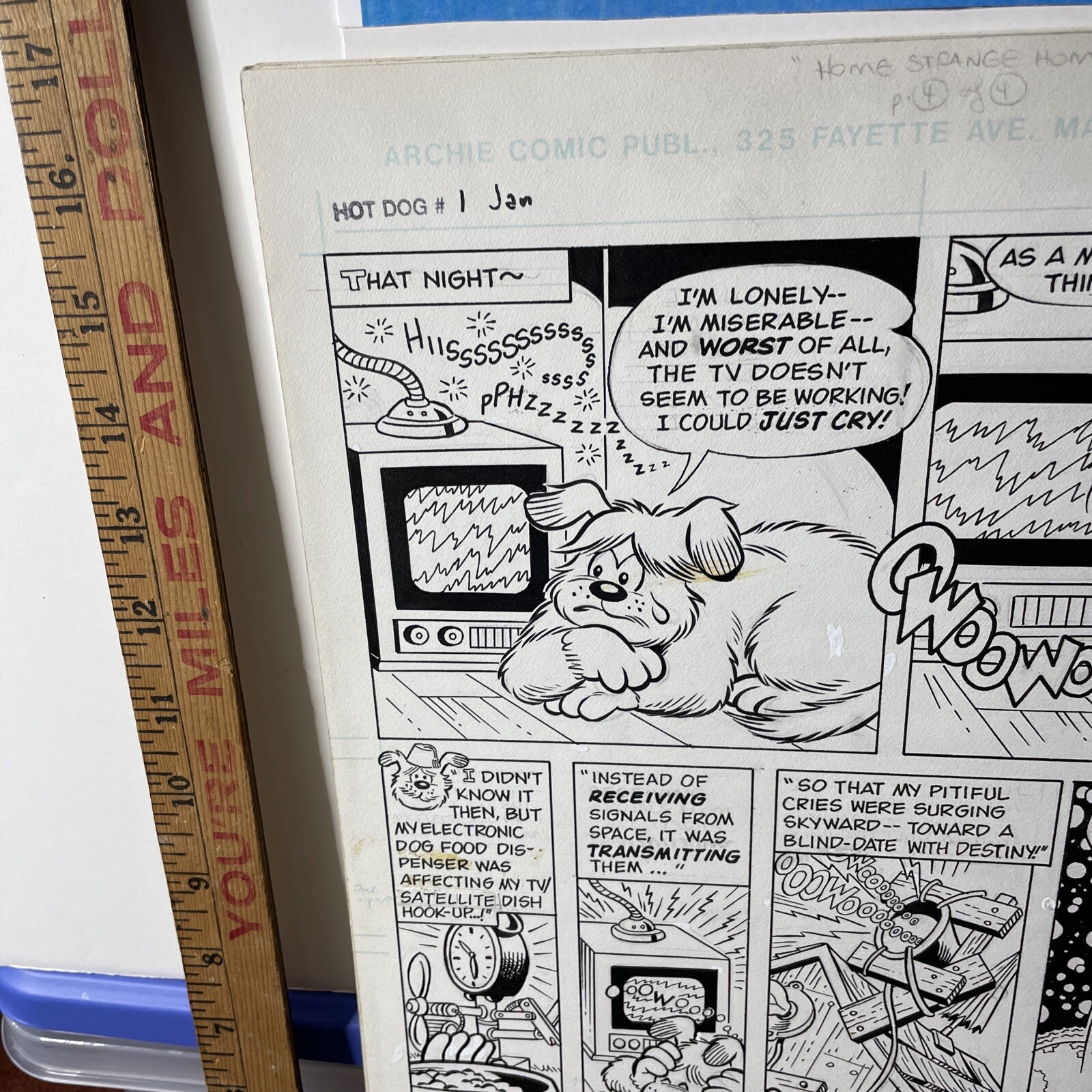 Original Comic Art Archie Hot Dog #1 Page 6 Nate Butler Jon D’Agostino ...