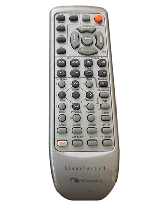 Original Nakamichi Audio System Remote Control Soundspace 8 | eBay