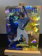 2024 Panini Crusade Adrian Santana Rookie Blue Yellow Crusade Cracked Ice Prizm