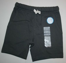 NEW Carter's Boys Terry Shorts Dark Gray Drawstring 2T 4T 6 7 8 yr Pull On Soft