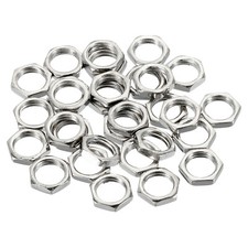 30pcs M8x1.0 Steel Hex Nuts Hardware Nuts Screw Bolt Fasteners 2mm High