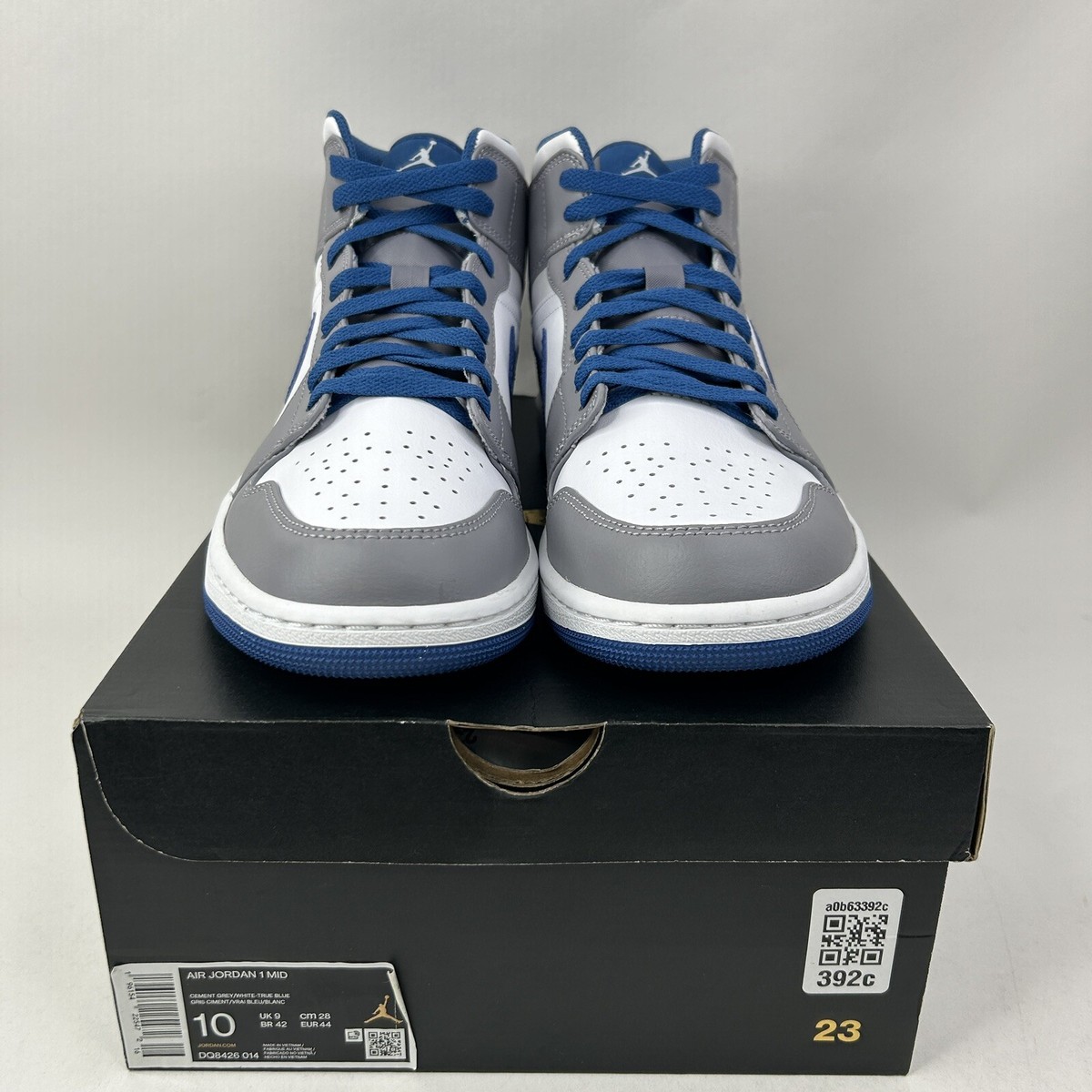 Nike Air Jordan Mid Retro “Cement Grey/True Blue” DQ8426-014 Men’s 10 New