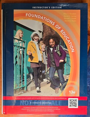 Foundations of Education 13e INSTRUCTOR'S EDITION - brand new, ships FREE (I4-9)