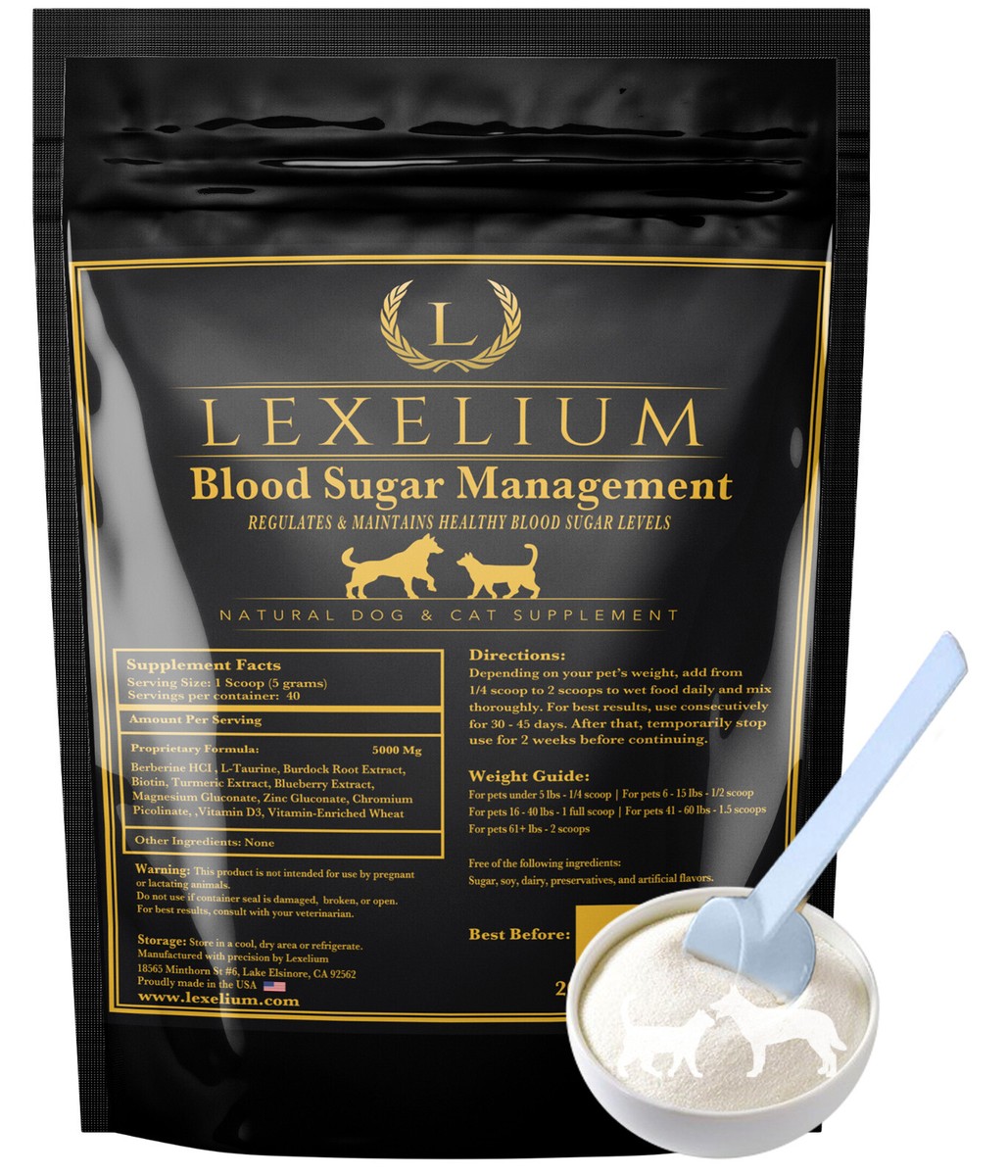 Lexelium Blood Sugar Management for Diabetic Dogs and Cats Vet