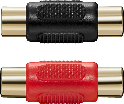 Insignia NS-HZ532: 2 Accoppiatori RCA (Adattatori) Nero/Rosso Per Cavo Composito/Componente - Foto 5