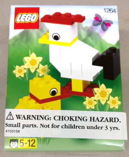 LEGO 1264 Easter Chicks NEW! RARE! Holiday Chicken Flowers Basket Toy Fish Boat - Picture 1 of 7