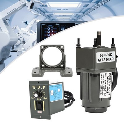 AC 220V Motor 50/60HZ Adjustable Variable Gear Reducer Motor 15RPM w/ Controller