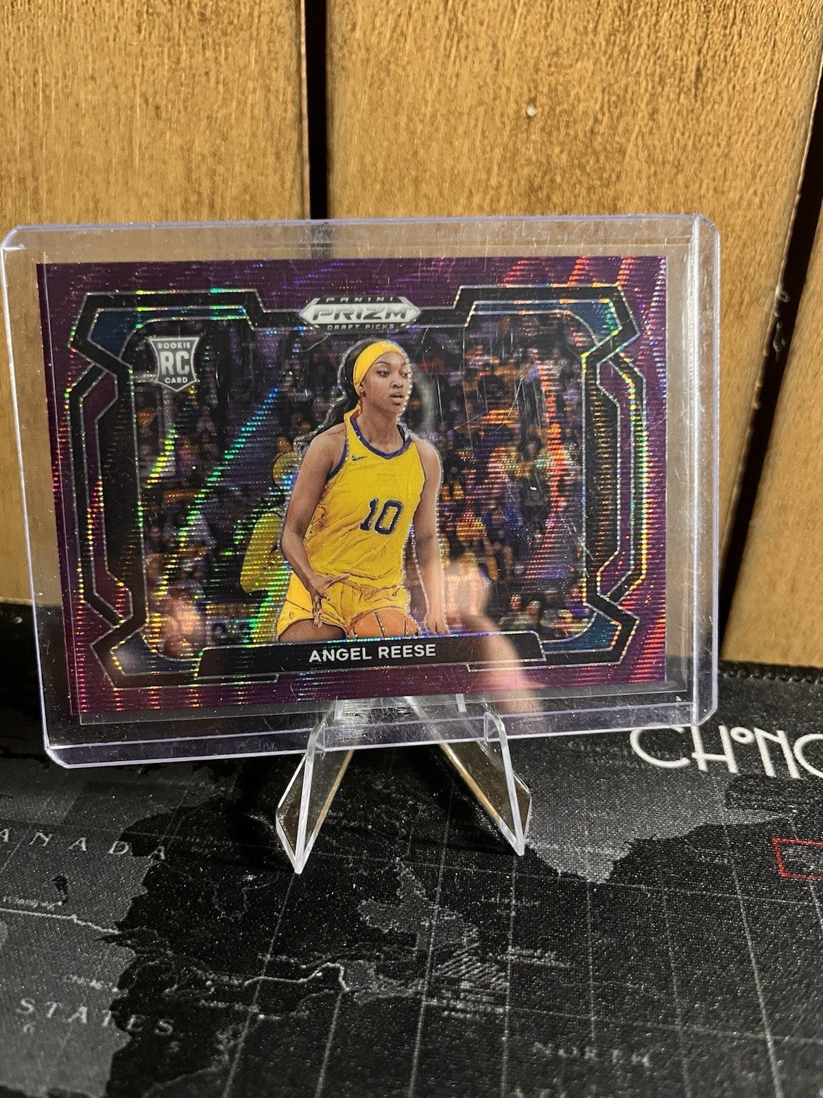 2024 Prizm Draft Picks - Angel Reese #38 Purple Wave Prizm Variations (RC)