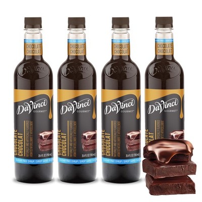 Sugar-Free Chocolate Syrup, 25.4 Fluid Ounces (Pack of 4)