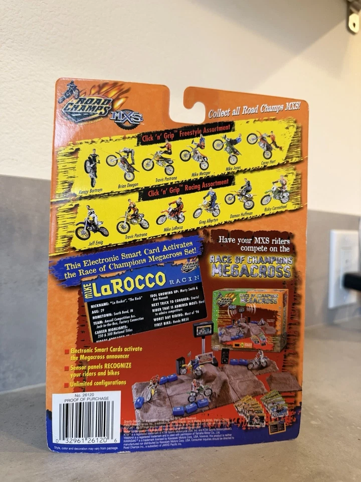 2000 Road Champs MXS Mike Larocco #5 Dirtbike Toy Honda Gravity Games Rare New - Image 2 of 4