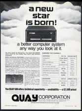 1981 Quay 500 series computer system photo vintage print ad
