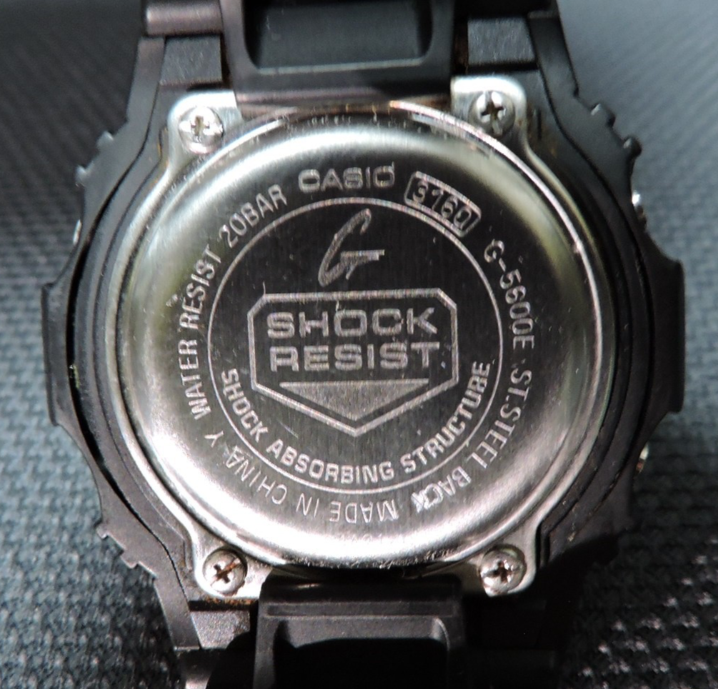 稼働品】CASIO カシオ トップ G-SHOCK 腕時計 G-5600E 3160 (2512122