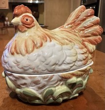 Vintage Miniature Macy&rsquo;s The Cellar Hen On Nest