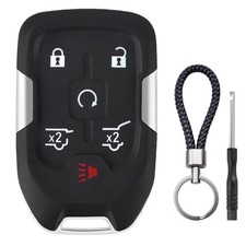 6 Button Key Fob Shell Replacement Fits for Chevy Suburban Tahoe GMC Yukon XL