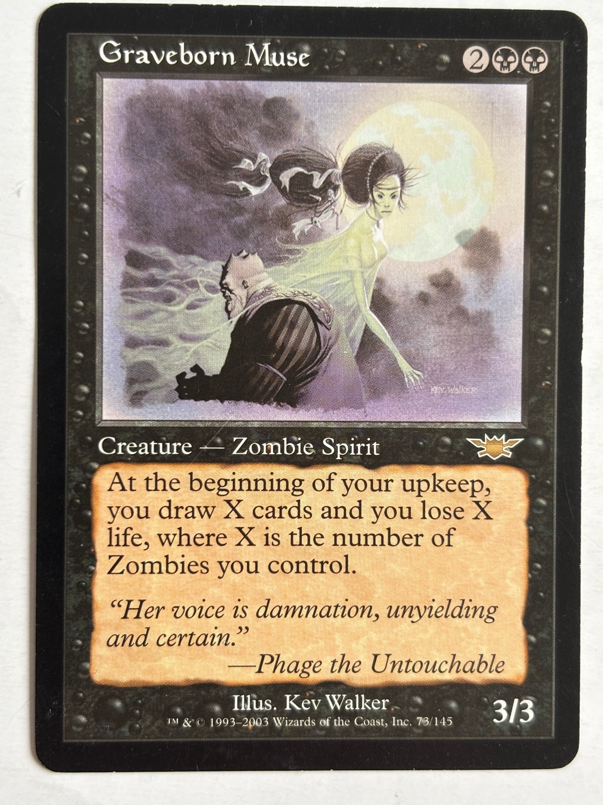 MTG Black Graveborn Muse x1 Legions / Magic The Gathering LP/NM