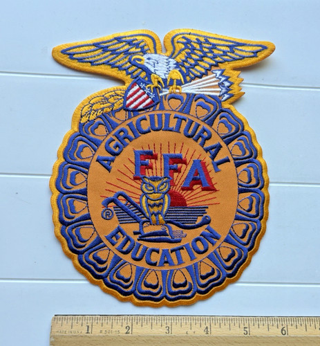 FFA Future Farmers of America Vocational Agriculture Back Jacket Iron-on Patch