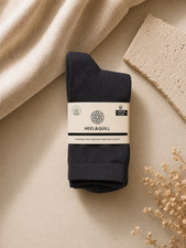 Heel & Quill Men's Premium Cotton Crew Socks 3 Pack Soft Everyday Comfort