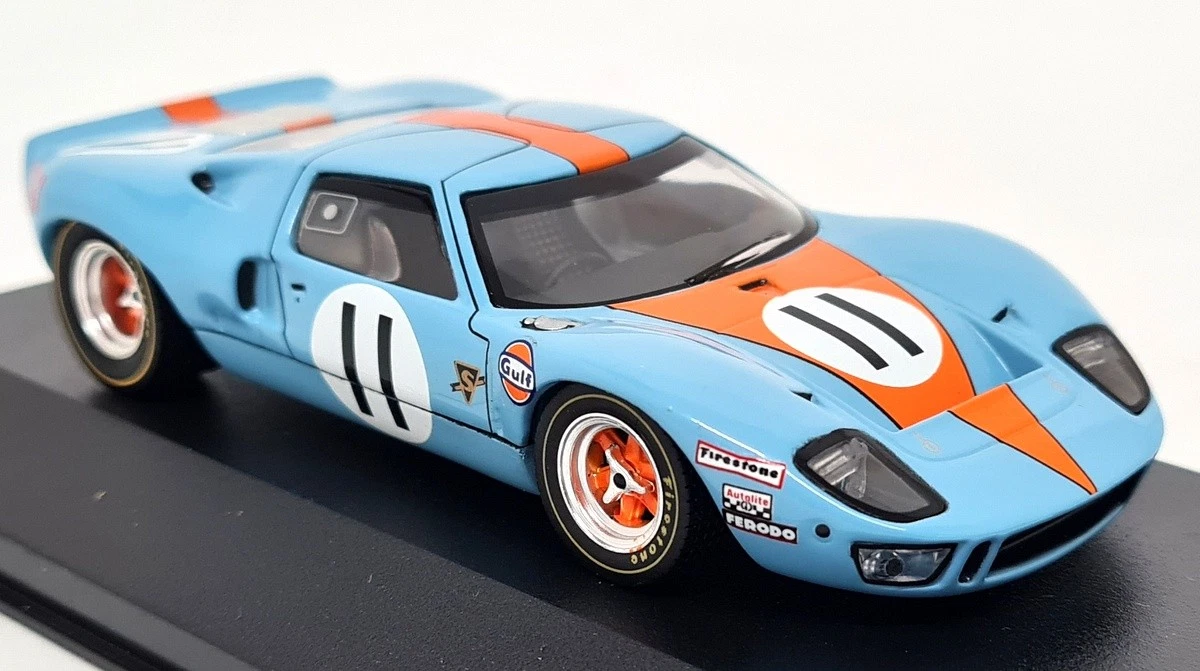 Miniature Ford GT40 N°68, Le Mans 1968, échelle 1/43, Métal, Bang 7157