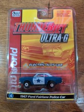 Auto World 1967 Ford Fairlane Police Car Ho Slot Car Blue White