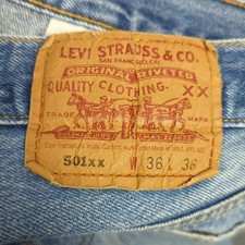 Levi's Vtg Jeans Men's 36x36 Fits 33x31 Blue 501 XX Made In USA Y2K