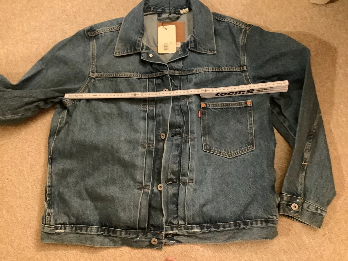Veste Levi's Pour Homme Taille XL - Style Parka En Jean, Occasion Très Bon état, Idéale Pour Un Look Casual Rétro