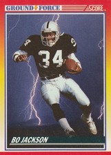 1990 Score - Ground Force Bo Jackson #330 Los Angeles Raiders