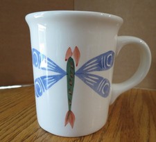 Handpainted Dragonfly Coffee Cup Mug Retroneu #4250
