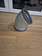 Lindab BU 200mm pressed galvanised metal 45 Degree Bend Safe For MVHR System