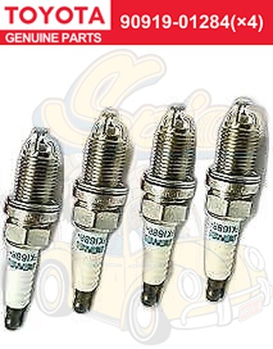 Toyota Genuine Yaris Aqua Sienta Prius Spark Plugs 90919-01284 ×4
