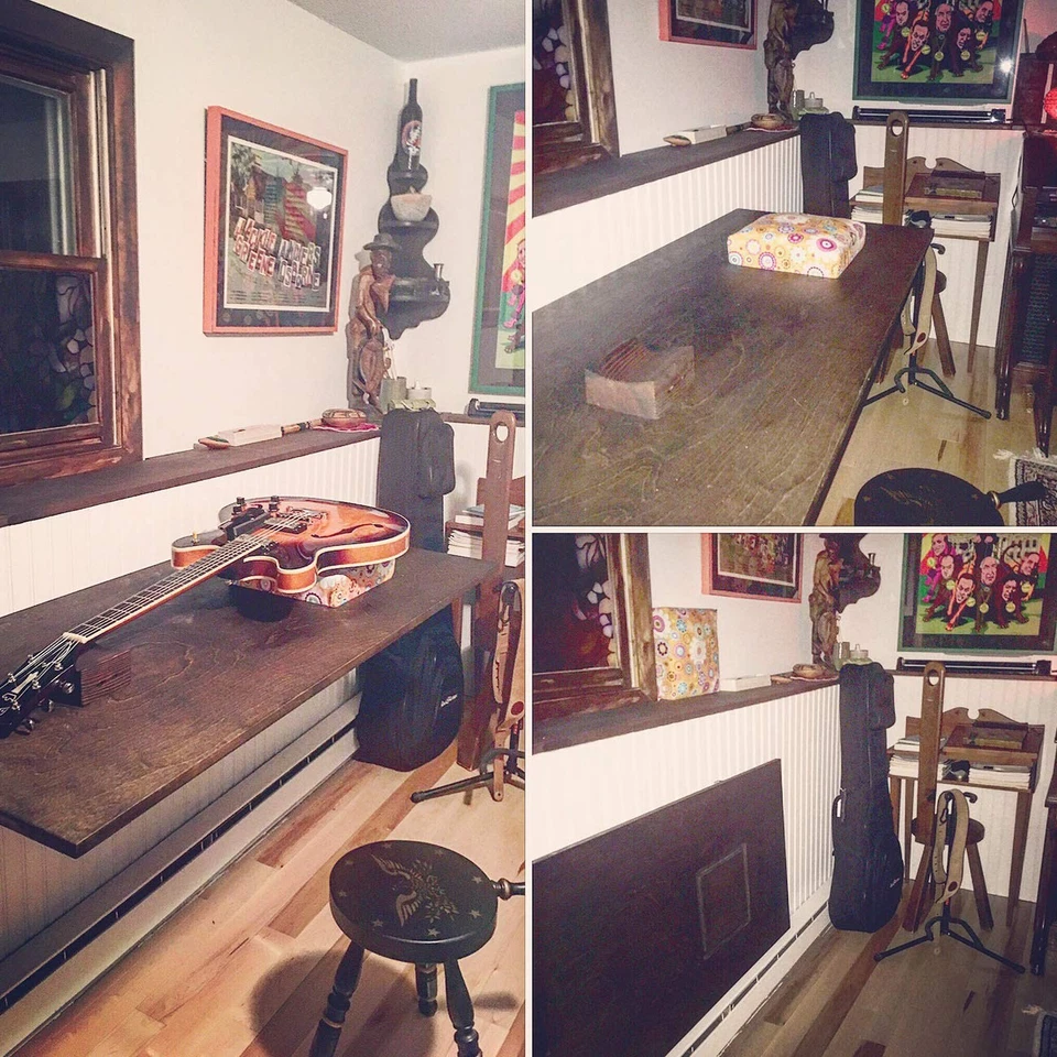 CLT 8" White Folding Shelf Brackets Max. Load 220 lb Heavy Duty DIY Wall Moun... - Image 4 of 4