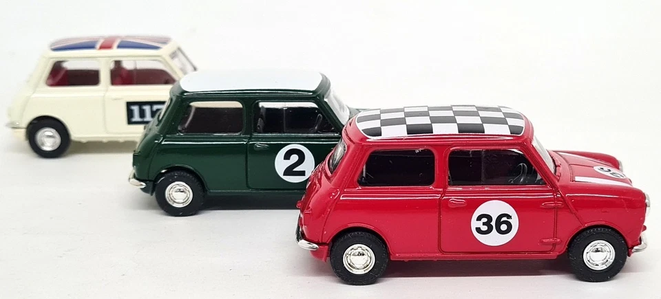 Lledo 1/43 - Austin Seven Mini Cooper Racing Set 3 Cars Diecast model Car - Image 4 of 4