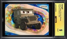 2025 Topps Chrome Disney Sapphire Edition: # 55 Sarge MBA 9 MINT
