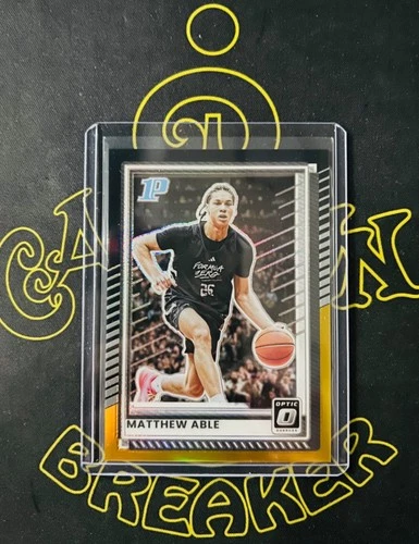 2025 Panini Donruss Basketball Black Gold Matthew Able #81