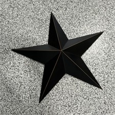 Black Metal Star Wall Plaque Barn Style Decor...