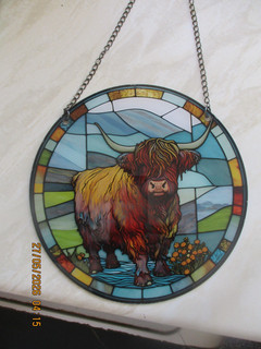 Highland Cow Suncatcher Window Decoration