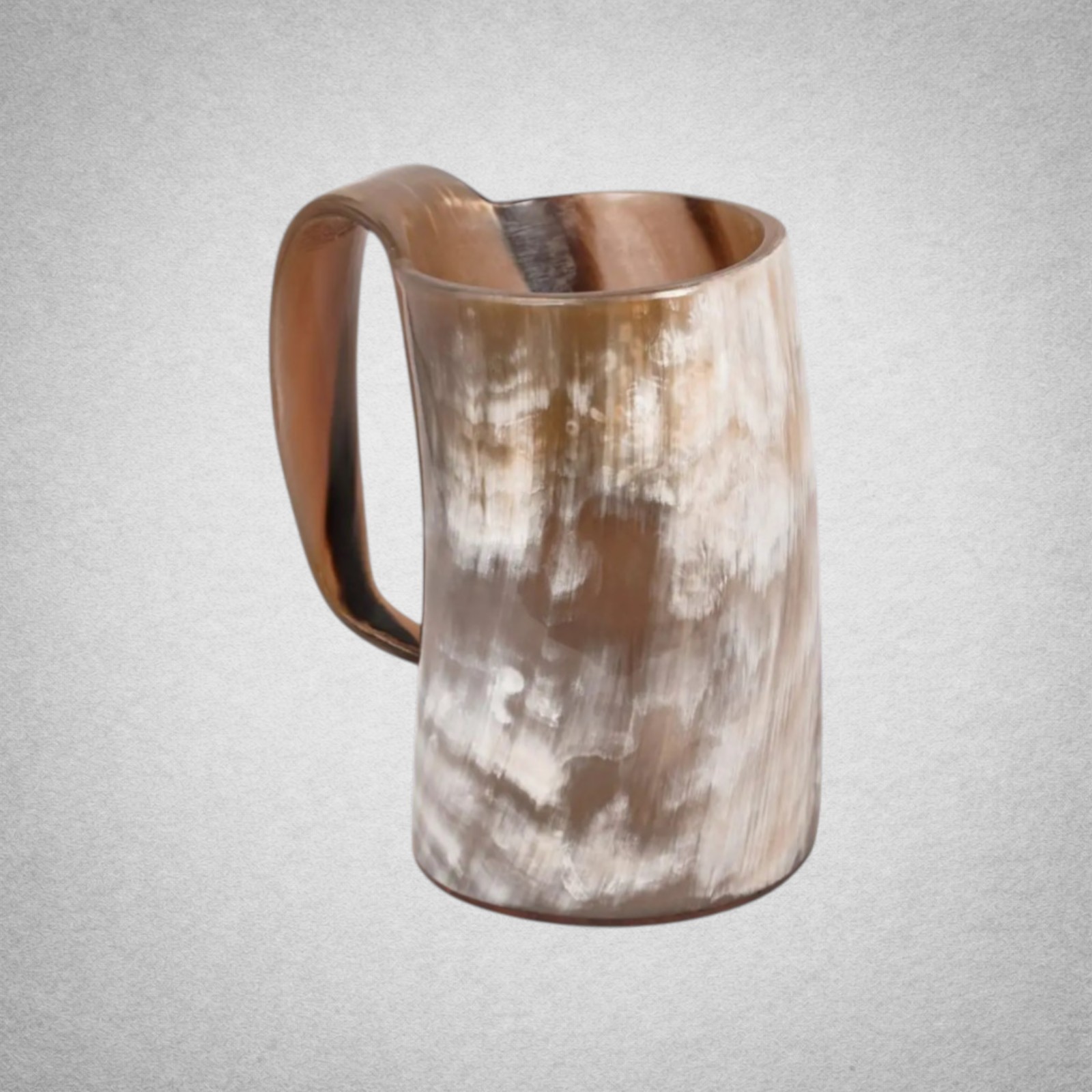 Mug corne naturelle de style médiéval 700ml idéal pour soirées païennes et jeux de rôle