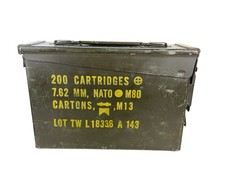 US Military Surplus M19A1 .30 Cal 7.62mm NATO Ammo Can Ammunition Box Empty TW