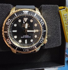 Invicta Pro Diver Quartz 48mm Black Dial Men's Watch Gold tone 47226