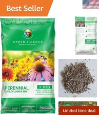 Perennial Wildflower Mix - 6 lb, 3-in-1 Gardening Solution for -Round Blooms 8.27 per gallon