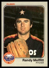 Randy Moffitt 1983 Fleer #456 Houston Astros MLB READ FREE SHIPPING AutographDen