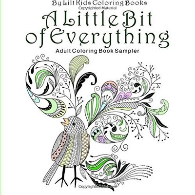 A LITTLE BIT OF EVERYTHING ADULT SQUARE COLORING BOOK By Coloring Lilt NEW