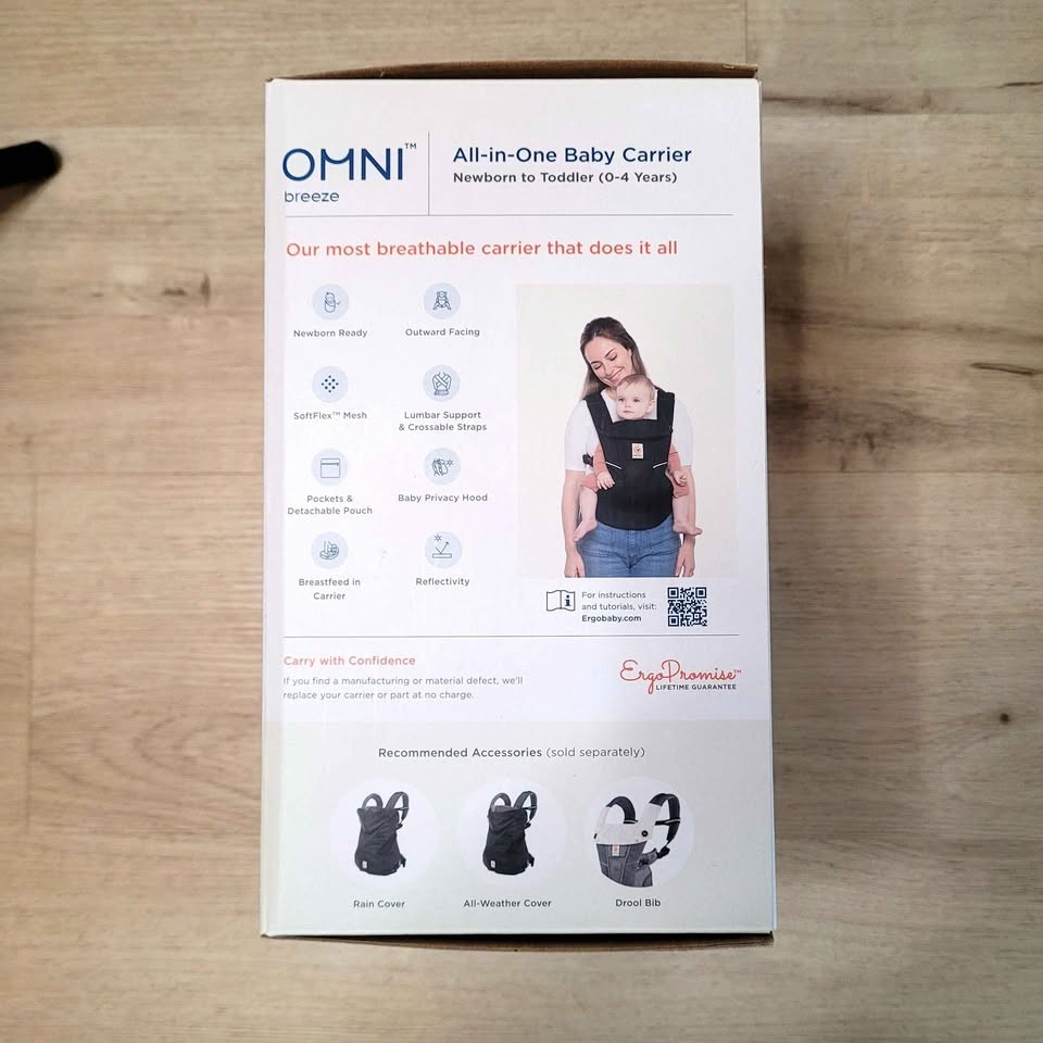 Ergobaby Omni Breeze All-in-One Baby Carrier - Onyx Black